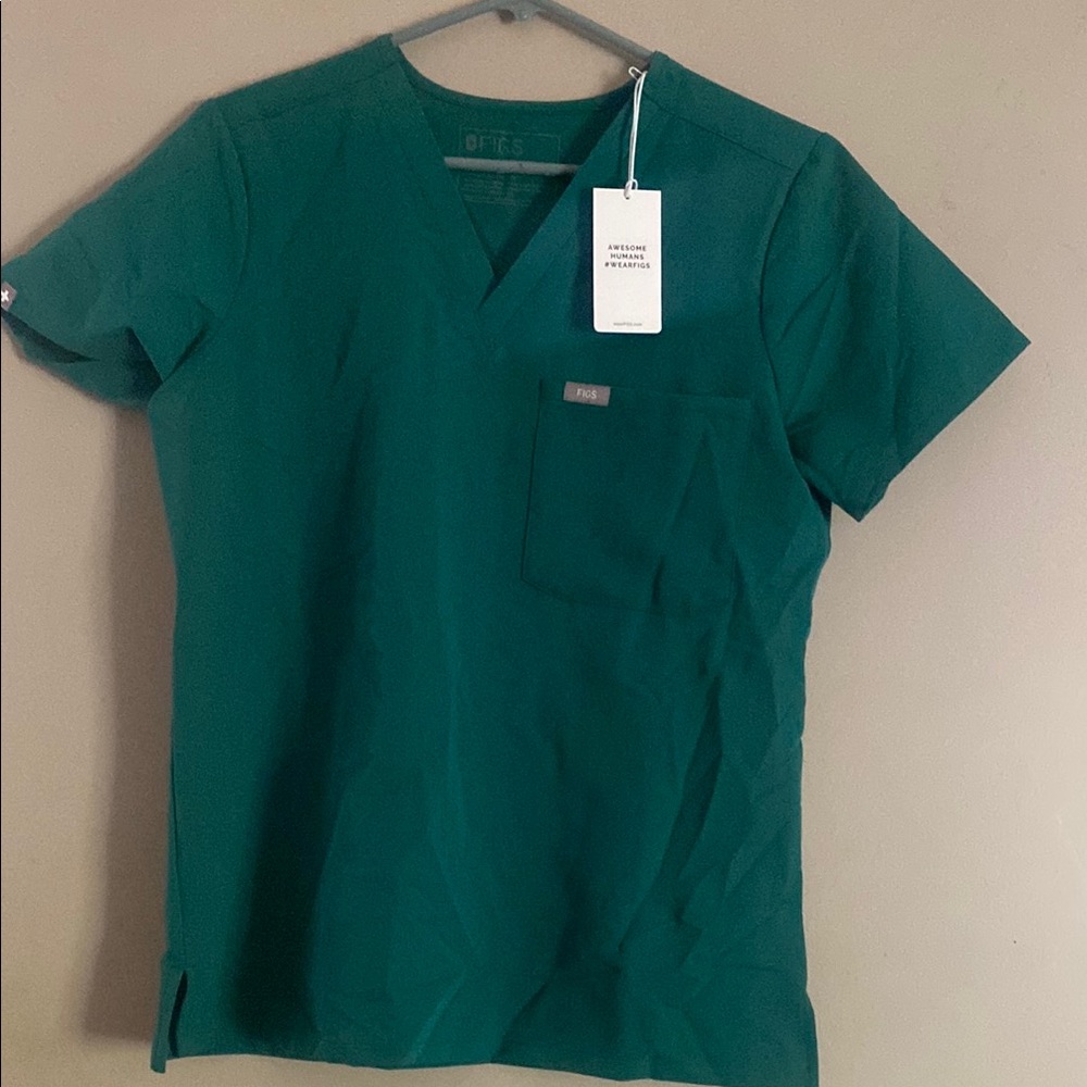 Figs women hunter green Scrub Top